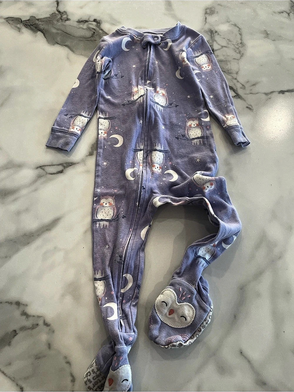 Carter's Purple Animal Footie Baby